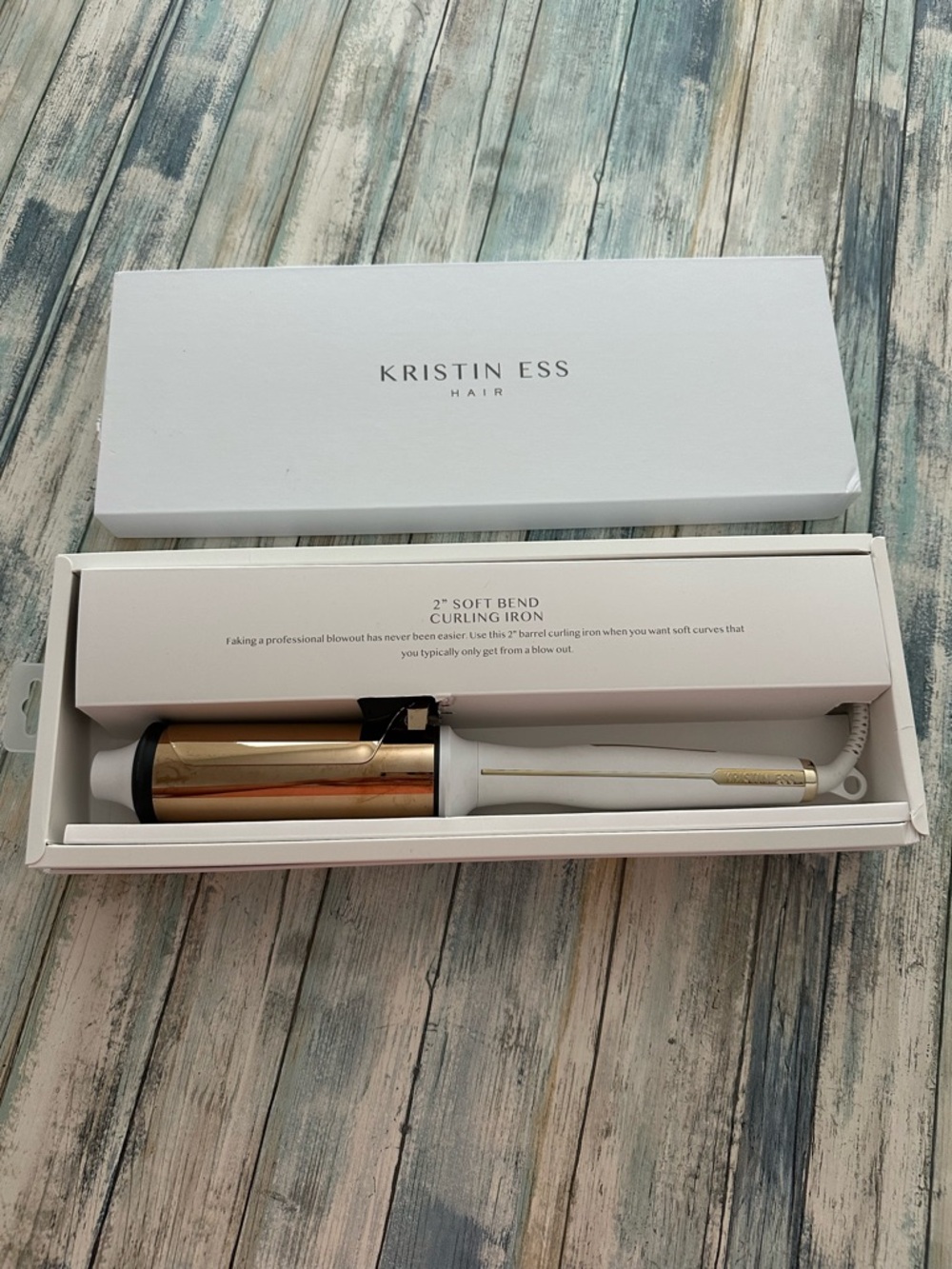 Kristin Ess Hair 2 Inch Soft Bend Titanium CURLING IRON Big Blowout Waves Volume